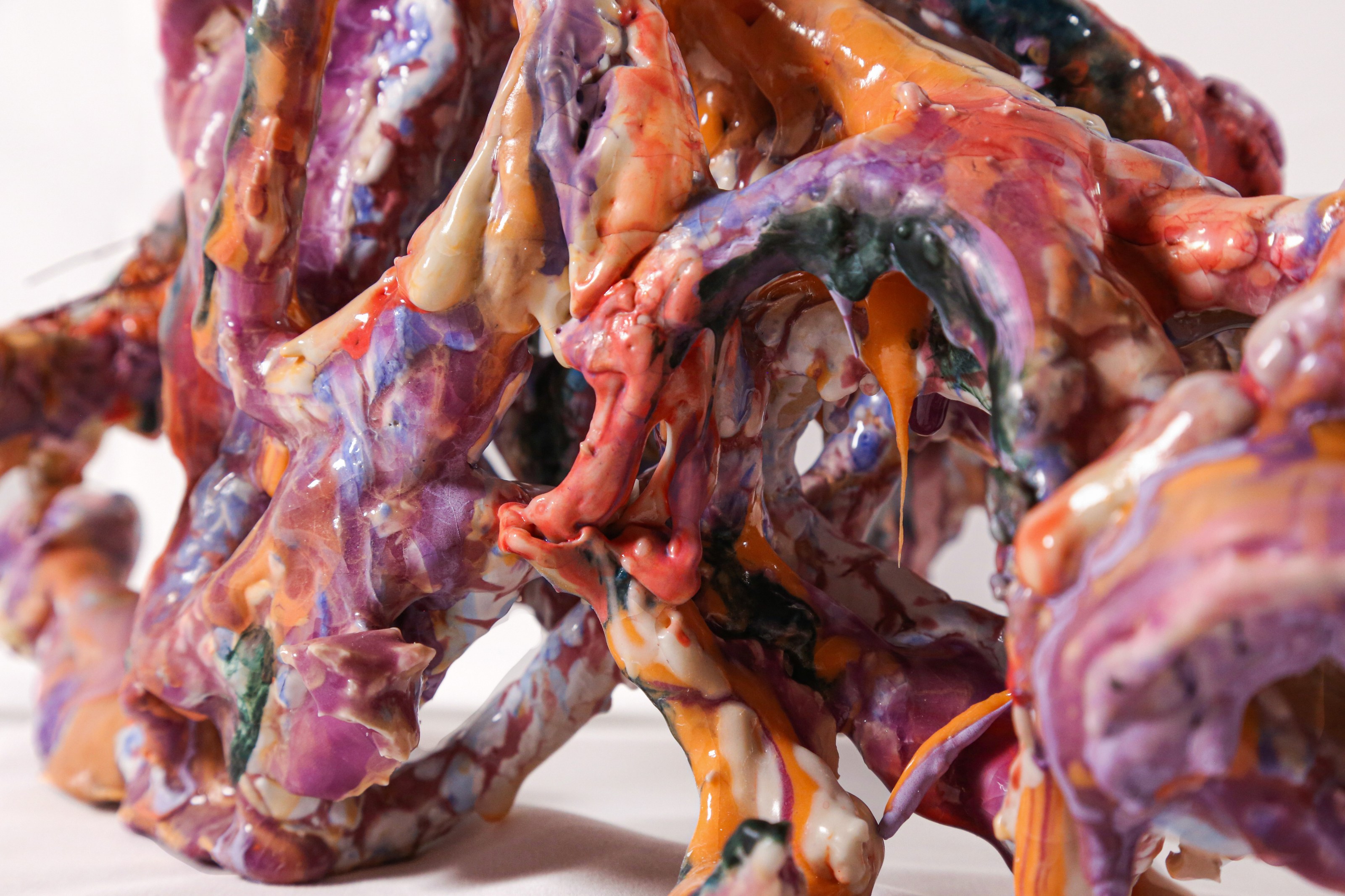 Glaze passages, macro detail